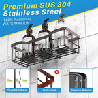 EUDELE Shower Caddy 2 Pack, Adhesive Organizer - Image 5