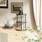 LAMU 12'' Wood Lazy Susan Turntable Organizer - Image 4