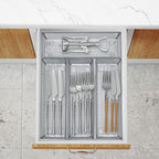 Neudeco Silverware Organizer, Mesh Drawer Organizer - Image 5