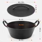 Onlyfire Cast Iron Dutch Oven, Heavy-Duty Dutch Oven Pot - Image 2
