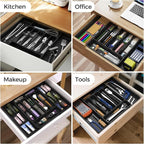 ukeetap Extra Large Expandable Silverware Organizer, BPA-Free Food-Safe Cutlery - Image 8