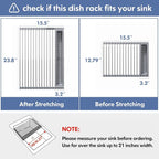 JASIWAY Over The Sink Dish Drying Rack - Image 5