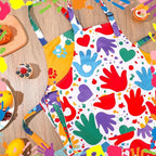 2 Pack Kids Apron, Cute Cooking Aprons, Waterproof Art Apron - Image 5