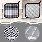 Joyhalo 4 Pack Pot Holders for Kitchen, Cotton Oven Holder - Image 2
