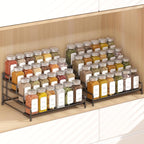 RUILALIFE 4-Tier-Spice-Rack-Organizer-for-Cabinet, Adjustable Depth Spice by RUILALIFE