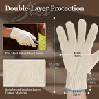Hovico Heat Resistant Oven Gloves, Ove Glove BBQ Gloves Heat Resistant Cooking - Image 2