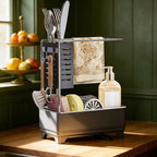 MOUKABAL Sponge Holder for Kitchen Sink, 2-Tier Sink Caddy Organizer by MOUKABALGREATHELPER