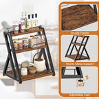 HOOBRO 3-Tier Kitchen Spice Rack, Kitchen Countertop Shelf, Desk Shelf Organizer - Image 9