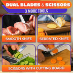 Cutting Board Scissors for Food – 7-in-1 Kitchen Food Scissors - Image 6