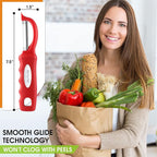 Spring Chef Professional Red Swivel Vegetable Peeler - Image 3