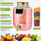 Lallisa 2 Pcs 2 Gallon Glass Drink Dispenser - Image 6