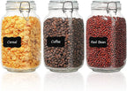 ComSaf Set of 3 Square Glass Jars by ComSaf
