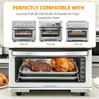 Baking Pan Stainless Steel Set of 2, 12.4"x11" Air Fryer Pan Replacement Tray - Image 3