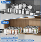 BOIVSHI Pull Out Spice Rack, Slide Out Spice Rack - Image 5