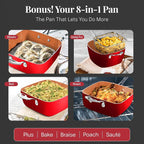 Gotham Steel 20 Pc Pots and Pans Set Nonstick Cookware + Bakeware Set, Complete - Image 6