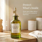 Verspace UV-Protected Green Glass Olive Oil Dispenser Bottles - Image 3