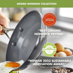 GreenPan Valencia Pro Ceramic Nonstick 13 Piece Cookware Set, Hard Anodized - Image 2