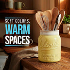 Comfify Wide Mouth Mason Jar Utensil Holder Decorative Kitchenware Organizer - Image 5