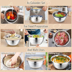 P&P CHEF 4-In-1 Stainless Steel Colander - Image 7