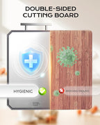 EXTRA LARGE Cutting Board, Double Sided Stainless Steel Cutting Boards Set - Image 4