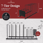 Cuisinel Lid and Dish Organizer Rack - Image 4
