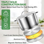 STOCKPOT Cooking Pot, Stainless Steel Stock Pot - Image 3