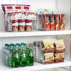 Vtopmart 8 Pack Extra Large Clear Plastic Storage Bins, 11x11 Cube Acrylic - Image 8