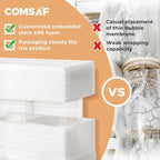 ComSaf 0.8 Qt Glass Food Storage Jars Set of 6, Pantry Organization Jar - Image 9