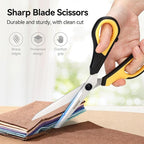 QMVESS 8.5" Scissors All Purpose 3 Pack, Ultra Sharp 2.5mm Thick Blade Scissors - Image 2
