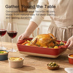 Dafuceramic Casserole Dish for Oven, 4.2 QT Baking Dish, 9x13 Large Porcelain - Image 4