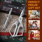 Huusk Kitchen Scissors and Potato Peelers Set, Stainless Steel Cooking Shears - Image 7
