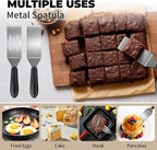 2Pcs Stainless Steel Spatula Set, Mini Serving Spatula - Image 4