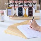 24 Pcs Glass Spice Jars with Labels and Pink Metal Caps, 4oz Empty Spice - Image 3