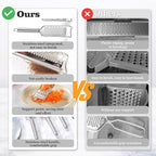 Tongjude Stainless Steel Cheese Grater Set, Lemon Zester - Image 5
