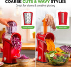 NutriChef 5 in 1 Cheese Grater & Shredder | 5 Different Blades - Image 5