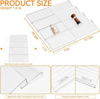 Yieach 8 Pack Adjustable Narrow In Drawer Spice Organizer - Image 3