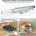Pull out Cabinet Organizer, Heavy Duty Smooth Sliding Under Cabinet Shelves - Image 4