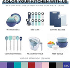 COOK WITH COLOR Prep Bowls with Lids- Wide and Deep Nesting Plastic Small - Image 9