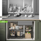 NETEL Under Sink Organizers and Storage, Kitchen Cabinet Organizer, 2 Tier - Image 5