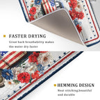 Patriotic Truck Dish Drying Pad 4th of July Drying Mat - Image 3
