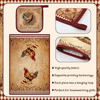 Leinuosen 6 Farm Rooster Farmhouse Kitchen Decor Dish Towels Oven Mitts and Pot - Image 5