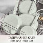 CAROTE Ceramic Cookware Set Nonstick, Non-Toxic & PFAS-Free, Dishwasher - Image 6