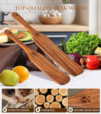 2Pcs Spurtles Kitchen Tools Wooden, Wooden Spurtle Spatula Set - Image 2