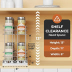 Mystozer Pull Out Spice Rack Organizer - Image 2