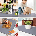 WISELIFE Dish Drying Mat Super Absorbent Drying Mat Large Dish Drying Mats - Image 6