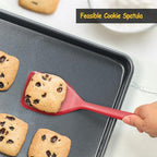 Silicone Spatula Set, 600°F Heat Resistant Silicone Spatula Turner Flipper - Image 8