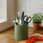 D'vine Dev 360° Rotating Utensil Holder – 5" Kitchen Utensil Crock - Image 3