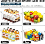 12 PACK Multi-Use Clear Plastic Storage Bins - Image 5