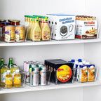 12 PACK Multi-Use Clear Plastic Storage Bins - Image 3
