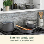 Cuisinart Chef's Classic™ Nonstick Hard Anodized 17 Piece Set w/Tempered Glass - Image 4